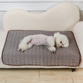 Ice silk pet cooling mat in blue, size M, 60x50cm, for dogs and cats