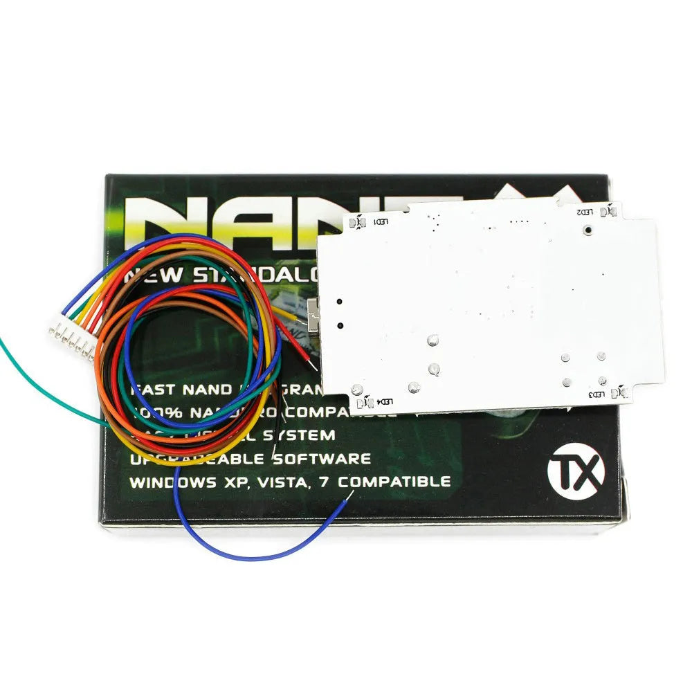 Xbox 360 NAND-X USB flashing tool kit, a 3-piece set for console modification.