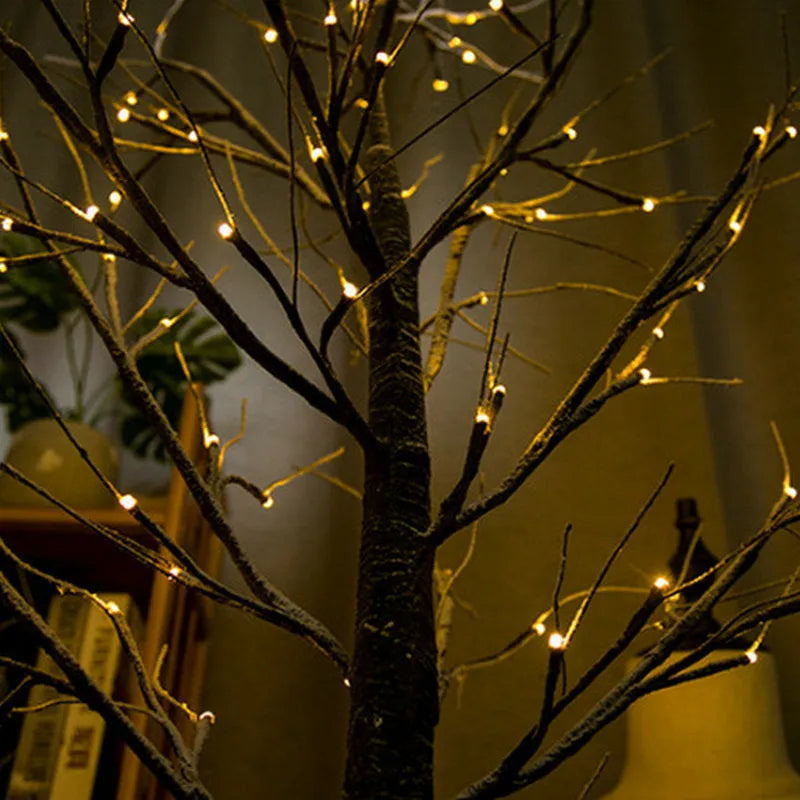 High Simulation LED Snow Tree Light with PVC shell, E14 lamp holder, 220V, available in 45-210cm sizes for landscape decoration