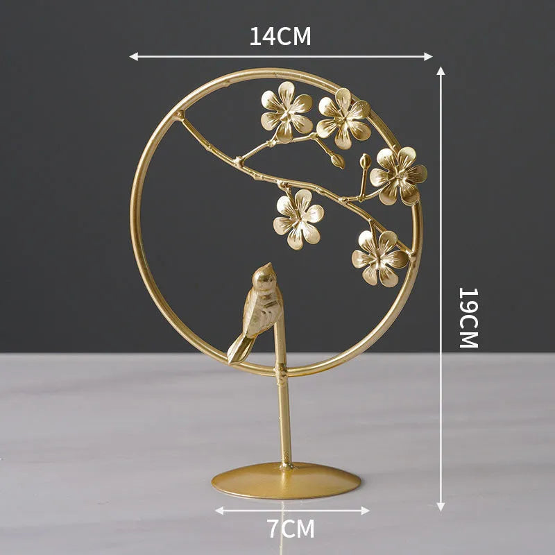 Nordic style wrought iron and copper plastic decorative craft painting ornament