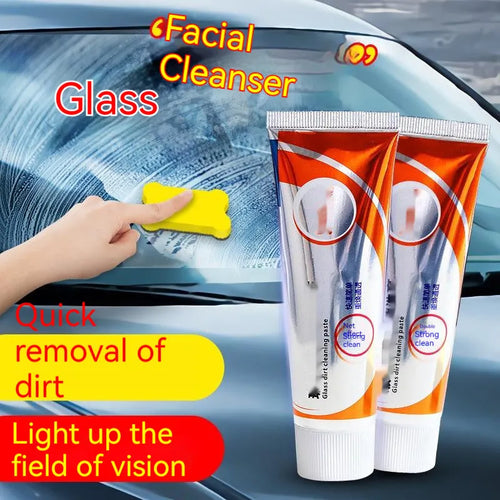 Car windscreen scavenging agent white paste in 65ml container for glass cleaning