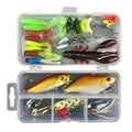 Junior fishing lure suit multi-pack with soft plastic baits in PP storage box, available in multiple piece counts