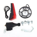 Silver bicycle dynamo generator light modification kit for front fork or rear frame mounting