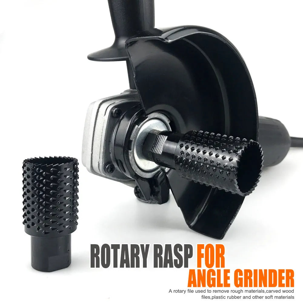 Metal spherical grinding head attachment for angle grinders with M10 and M14 thread compatibility