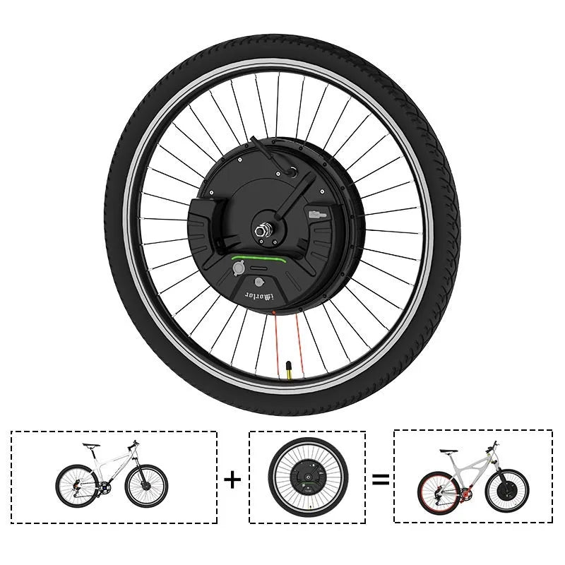Imotor 3.0 black alloy hub motor wheel for electric bicycle conversion