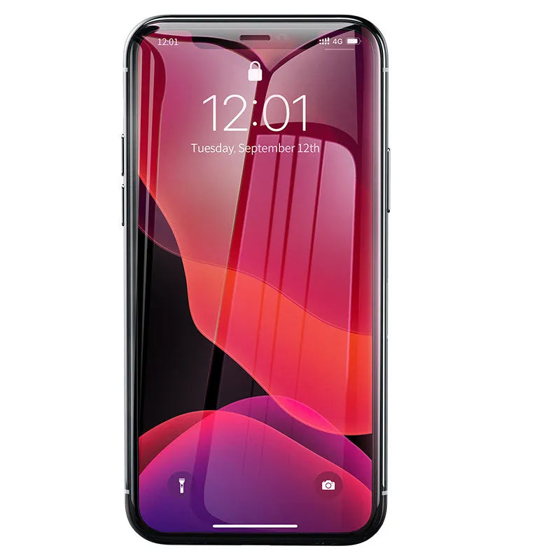 0.3mm tempered glass film for iPhone X XS 11 Pro 5.8in, transparent, two-pack with applicator