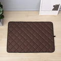 Non-slip cooling pet mat in gray cloth, waterproof and breathable, available in five sizes S to 2XL