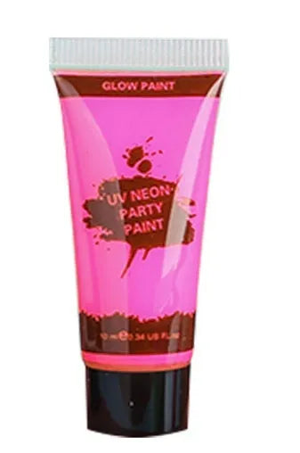 25ml squeezable tube of neon green face and body paint with a hose-style nozzle.