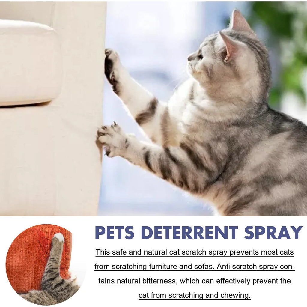 50ml pet expelling spray bottle in box for preventing dog and cat scratching