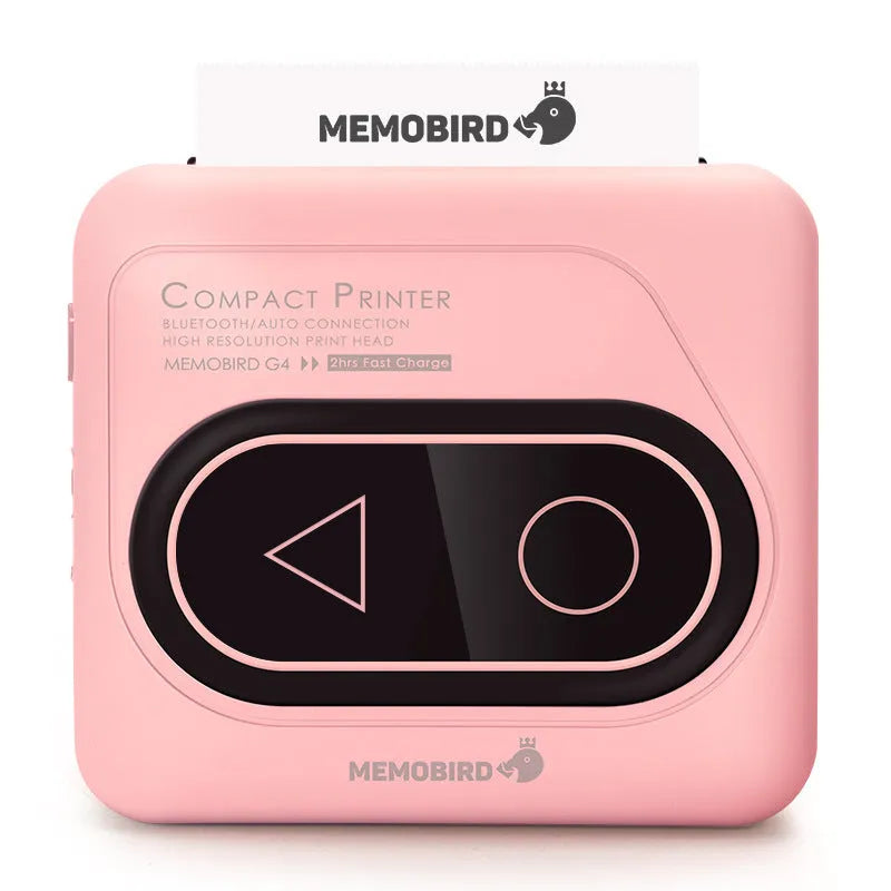 Pocket-sized Bluetooth thermal mini printer in avocado green for mobile phone photo and text printing