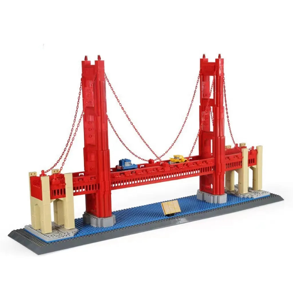 Wange building blocks set with over 800 ABS plastic pieces for landmark construction