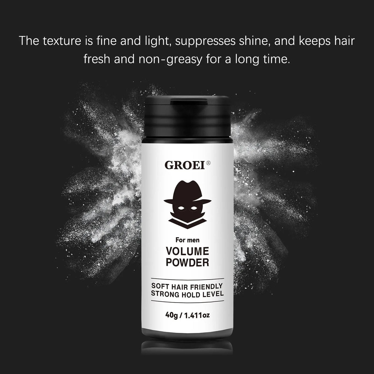 40g hair styling powder container for oil control and fluffy texture creation