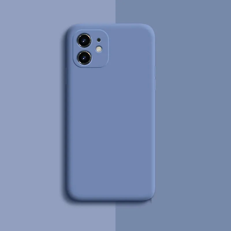 Silicone iPhone 11 Pro Max case with solid colour finish, 7 colour options, 3 model options