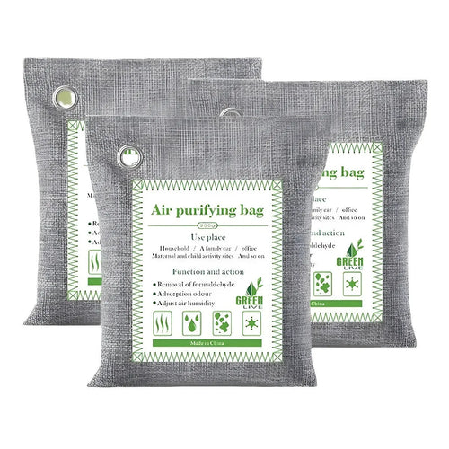 Bamboo charcoal wrapped formaldehyde removal activated carbon bags for household air purification