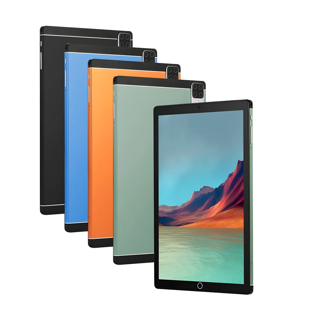 11.6-inch Android 15 tablet in green, blue, black, or orange colour with dual SIM and telephone capability