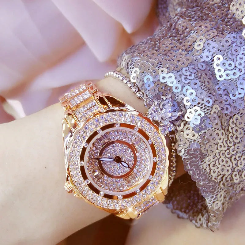 Ladies casual fashion quartz watch with 32mm dial and 24-hour indication