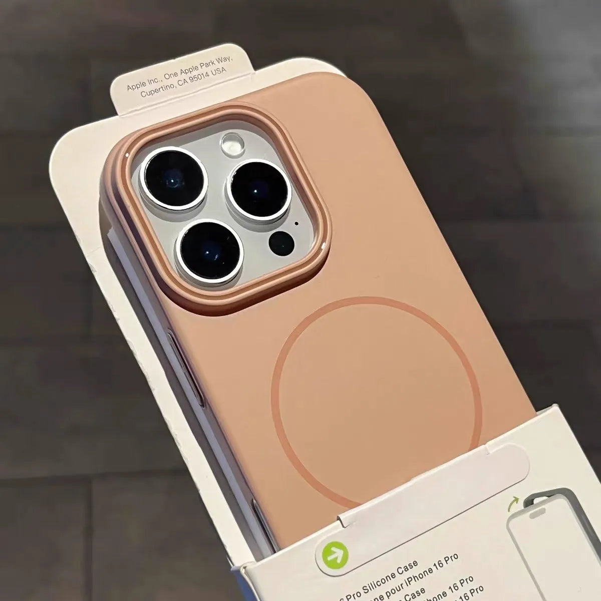 Fine Circle Magnetic Frosted Hard Shell Phone Case for iPhone, PC material, shockproof, anti-fingerprint, multiple colours