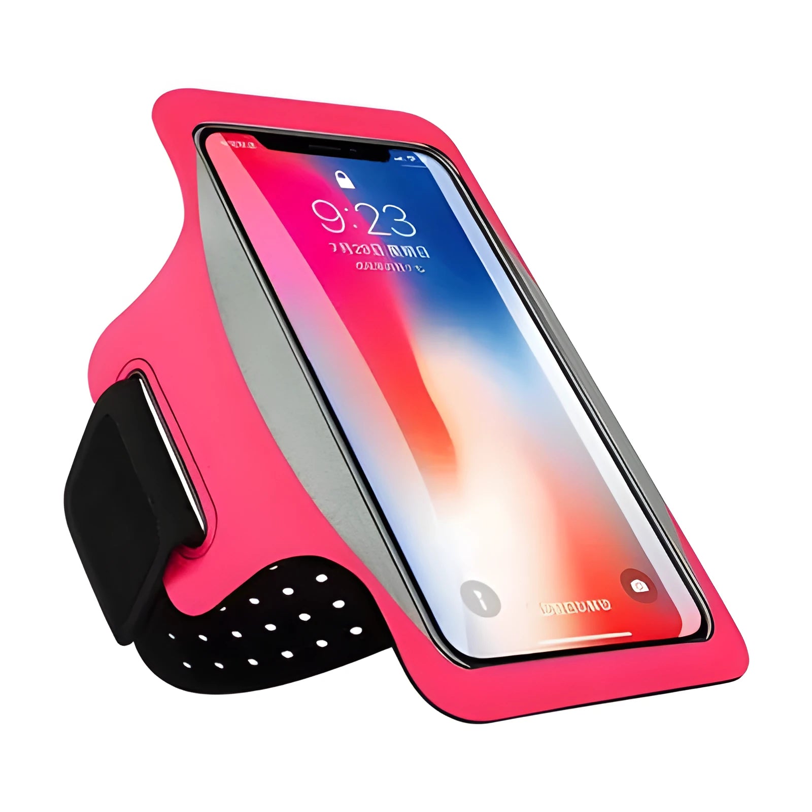 Running sport phone case armband for phones up to 6.8 inches, waterproof PVC, sweatproof, touch screen compatible, with card slot