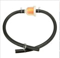 Black mini 2 stroke motorcycle oil cup fuel filter with tubing for inline fuel systems