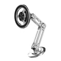All-metal magnetic car phone holder with magnetic rings and spare adhesives in multiple colour options