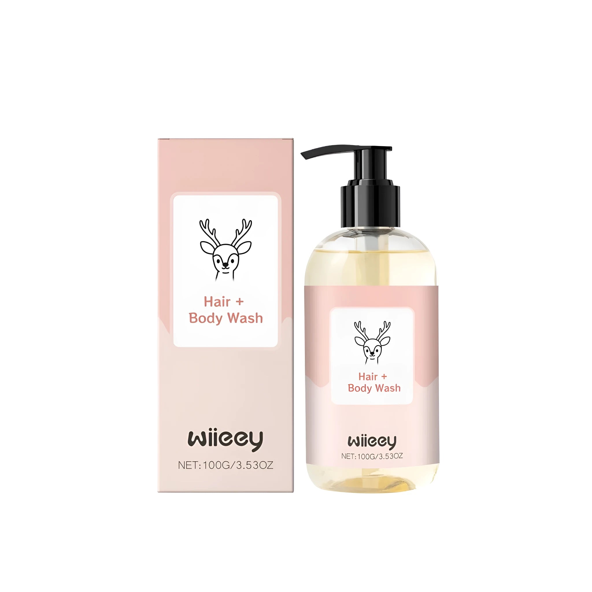 A 100g bottle of low sensitivity two-in-one bath and washing lotion.