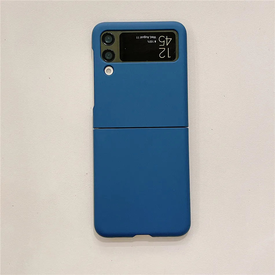 Samsung folding screen hard case with soft rubber cover in multiple colours for Z Flip4 Z Flip5 Zli3 drop protection