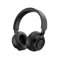 Wireless Bluetooth sports headset in black, green, grey, or red, showing over-ear design.