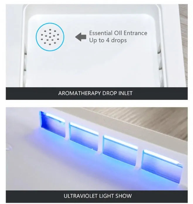 Blue ultraviolet phone steriliser box with touch switch and open lid