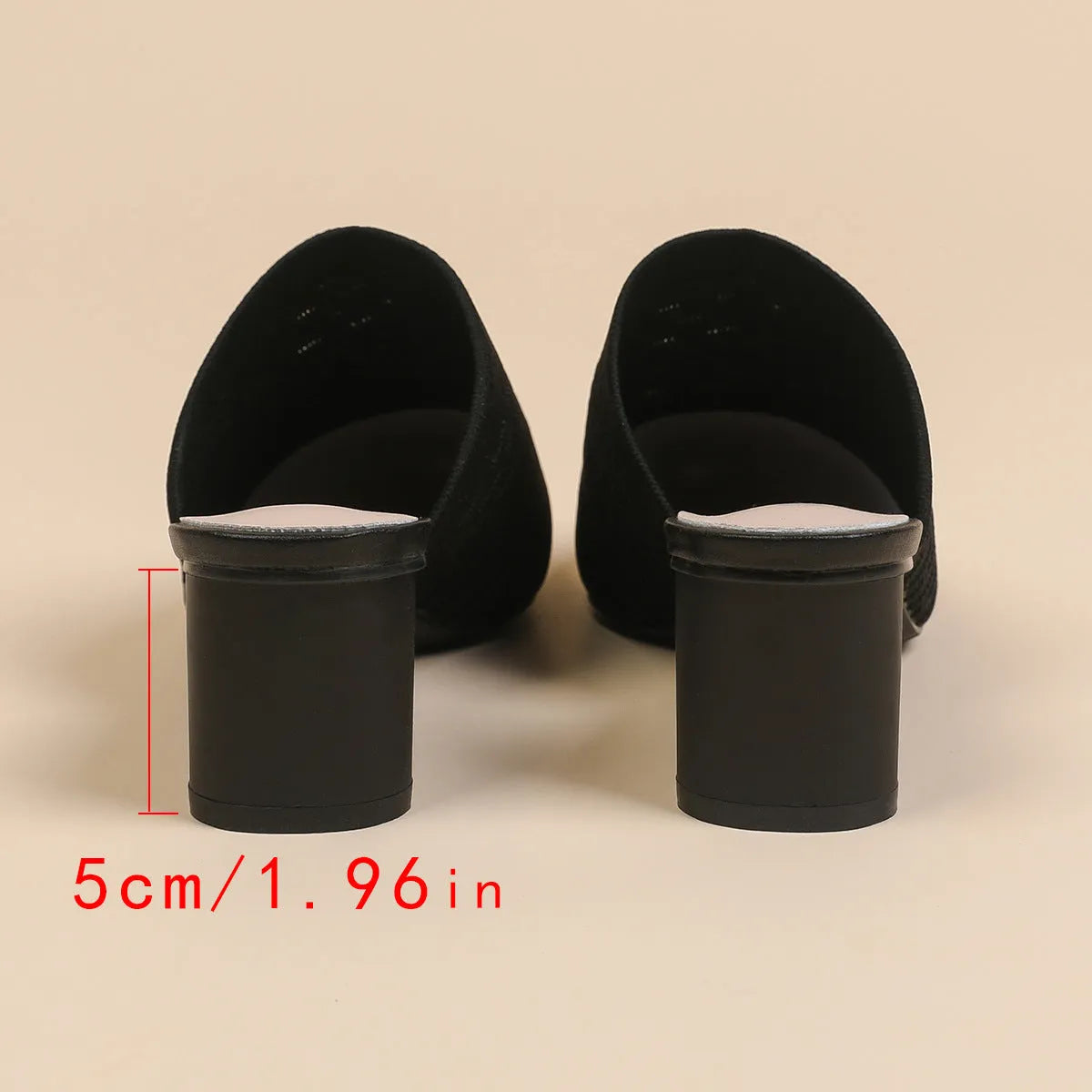 Pointed toe cap sandals with chunky 5cm heel in a selection of fishing line colours.