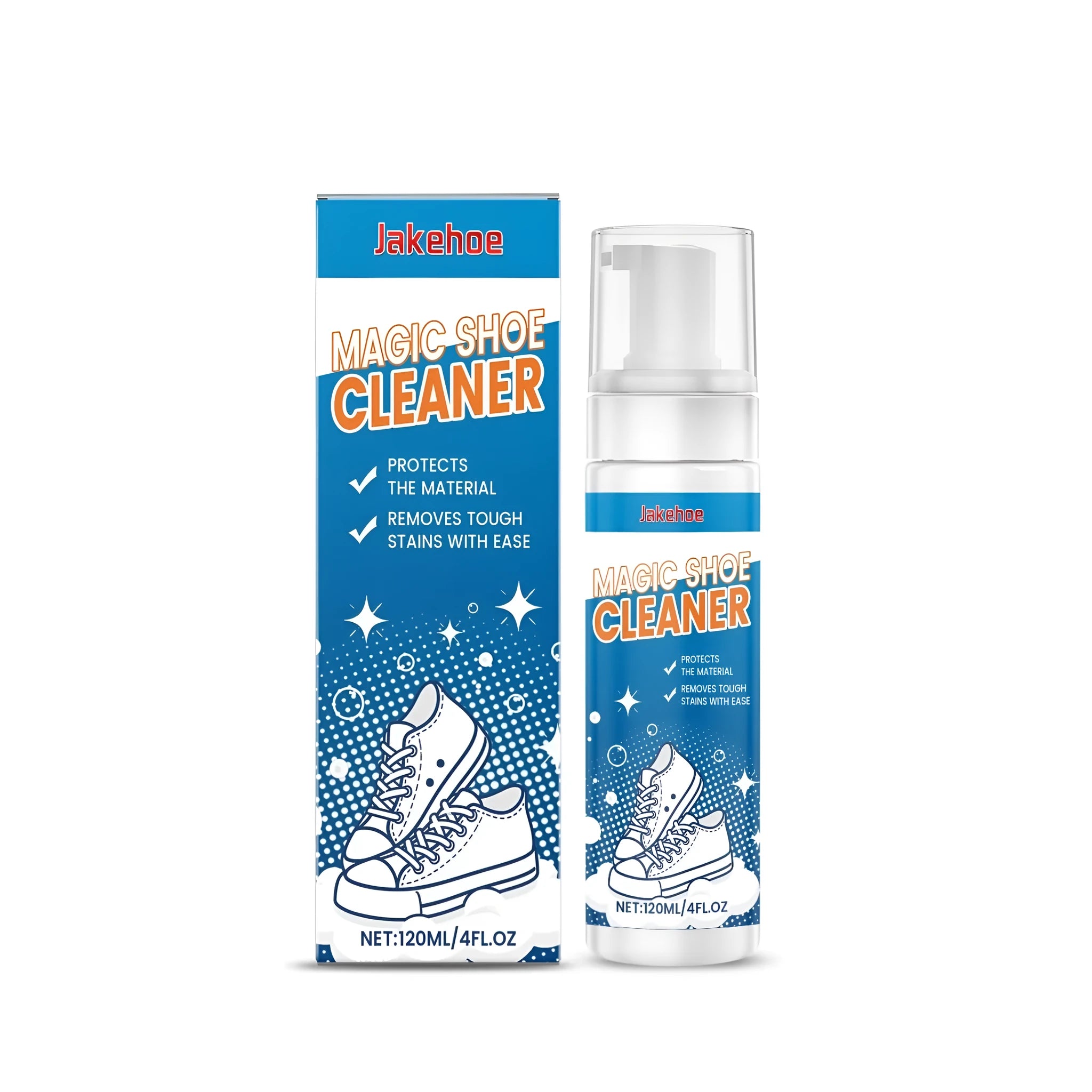 Magic Shoe Cleaner 120ml liquid spray bottle for cleaning trainers and sports shoes