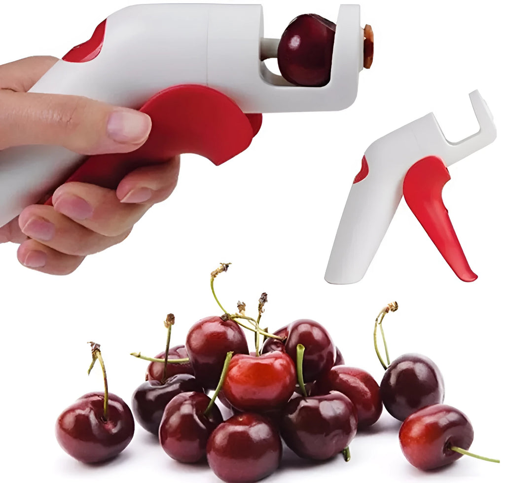 Cherry kernel remover kitchen tool with stainless steel tip and plastic handle