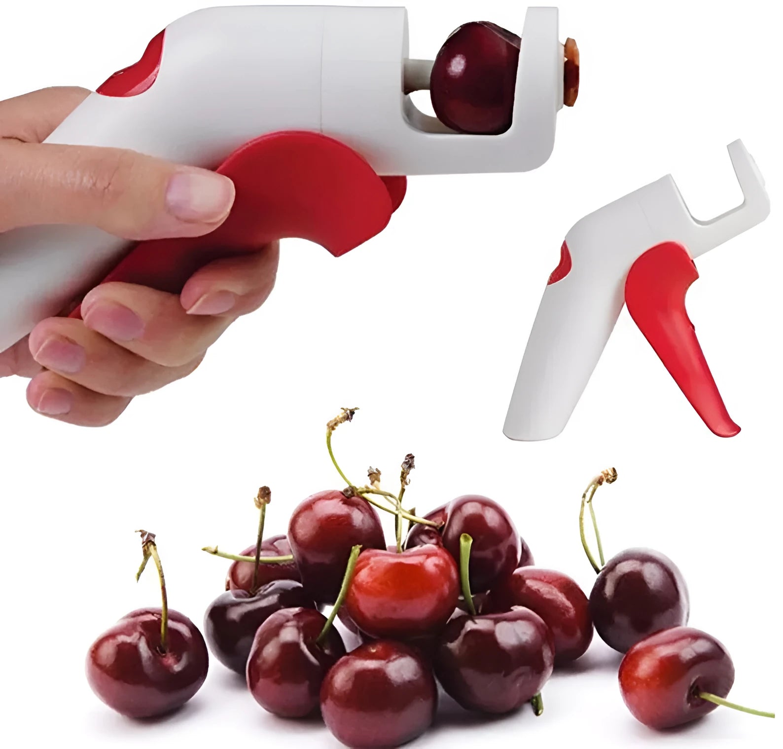 Cherry kernel remover kitchen tool with stainless steel tip and plastic handle