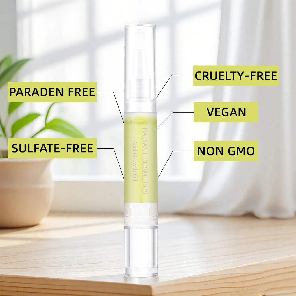 3ml bottle of wash-free nail growth treatment oil for promoting growth and moisturising