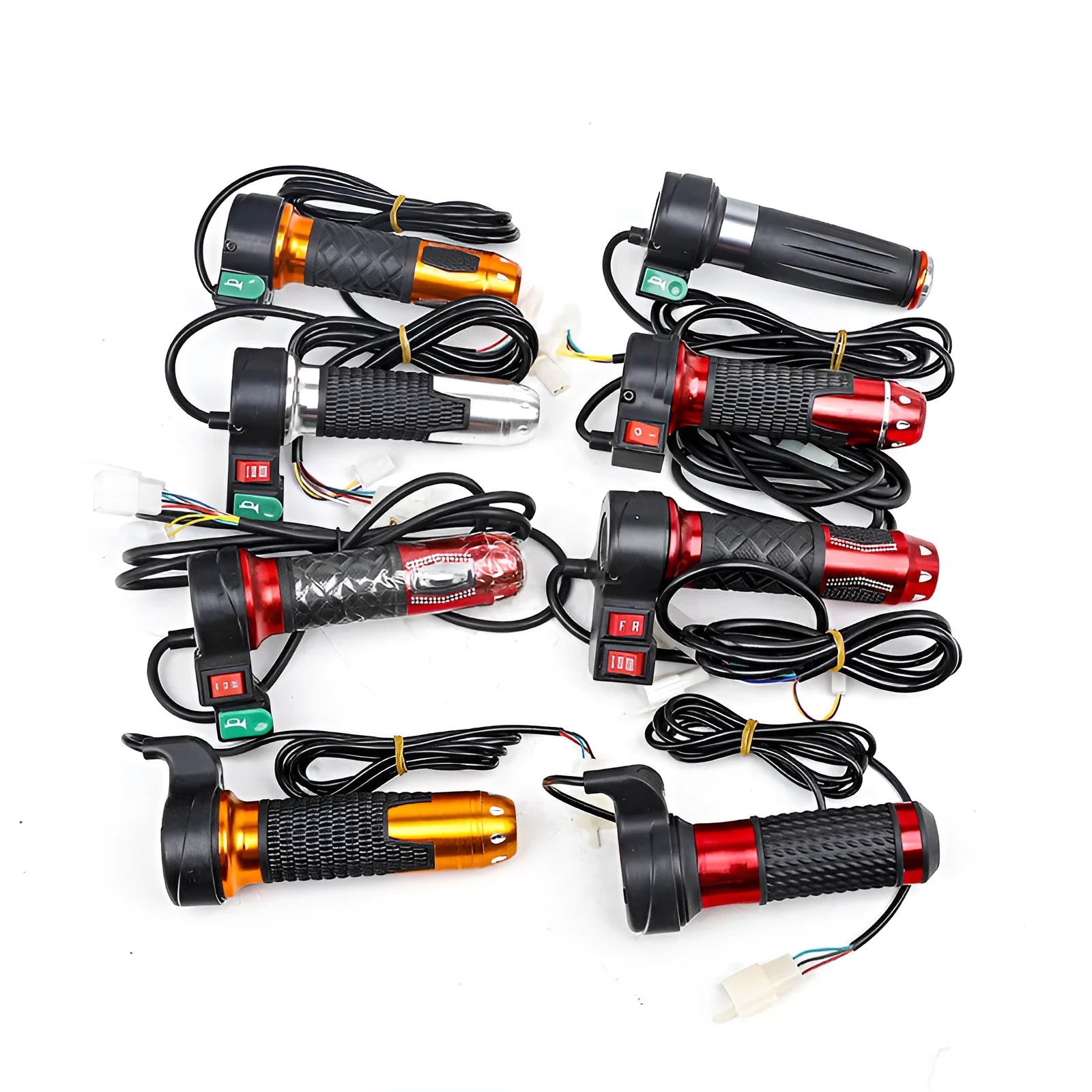 Three-wheel electric vehicle modification accelerator handle with three-speed rotating grip and 3-wire plug