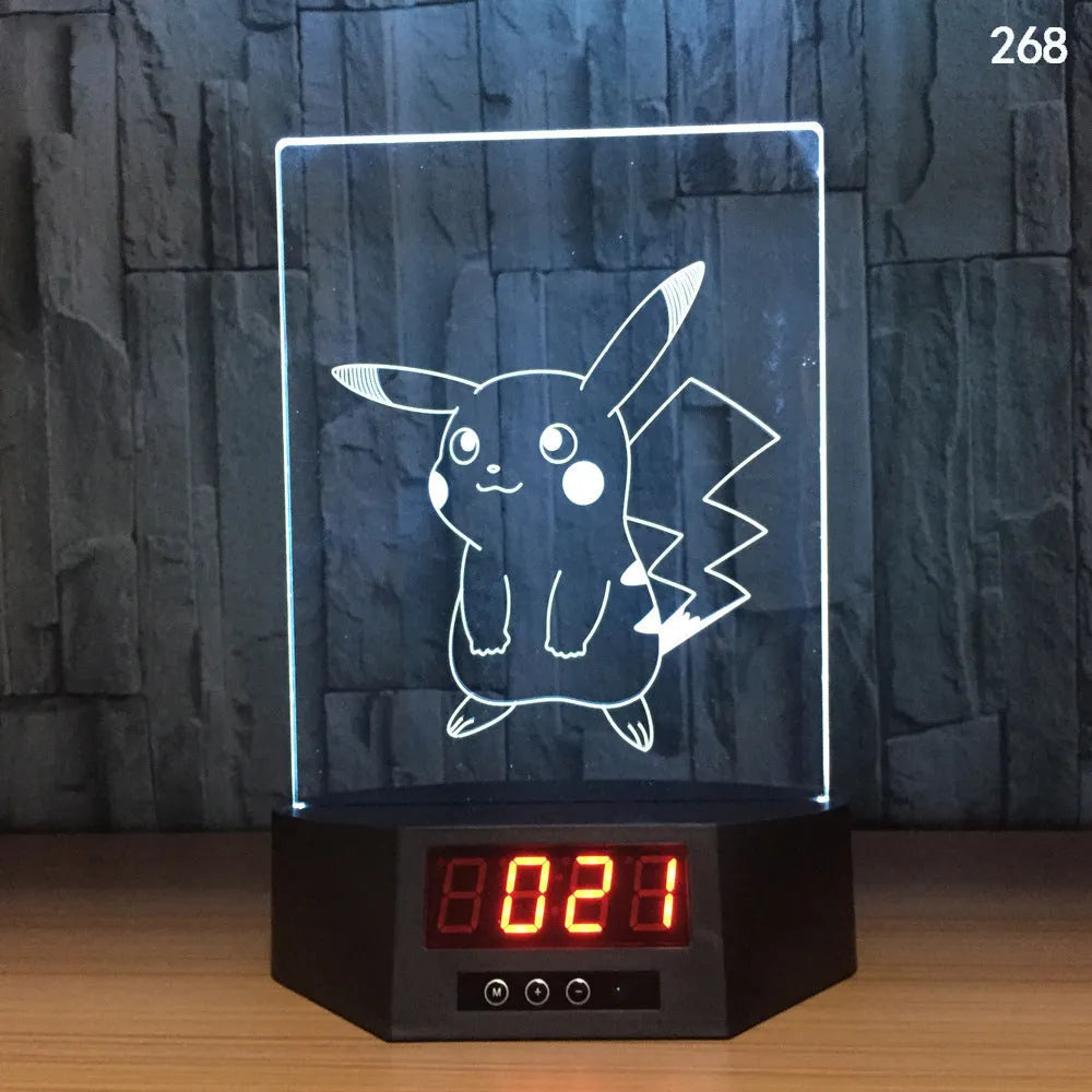 Dolphin-shaped 3D night light table lamp with wireless charging pad and remote control on wooden surface