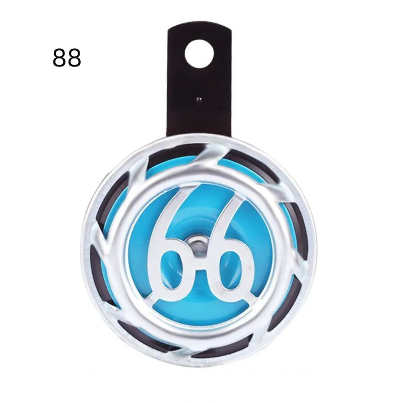 LED color light horn model 6688 for electric bicycle tricycle automobile motorcycle 7.8x11cm red blue