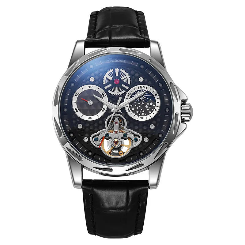 Men's automatic waterproof business watch with luminous hands in multiple colour and strap options