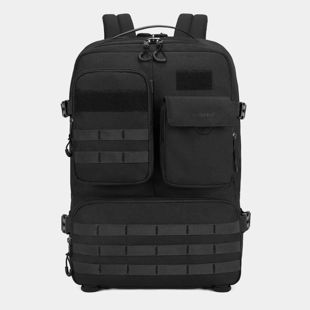 Army green tactical backpack with 17 inch size and 20-35 litre capacity for outdoor use
