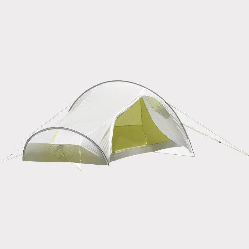 White ultralight two-person hiking tent, double-layer, 230cm x 128cm x 86cm, 700g single or 940g double
