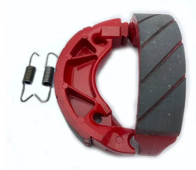 Motorcycle brake rubber block for YBR125, asbestos-free metal, black and red