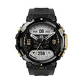 Round swimming fitness smart watch with silicone strap, heart rate and blood oxygen monitoring, 47.1x47.1x13.65mm