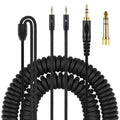 Black double 25mm plug headset cable for HE400i He560, 1.8m oxygen-free copper wire