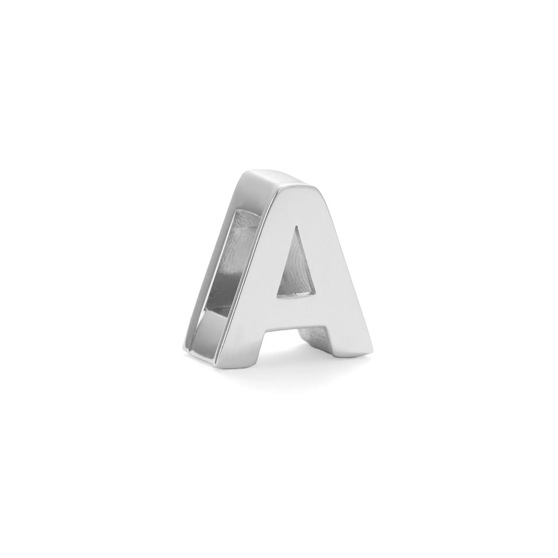 Gold electroplated titanium steel necklace with letter pendant on matching chain