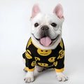 MK9 smile sweater for dogs and cats in black wool knit casual style