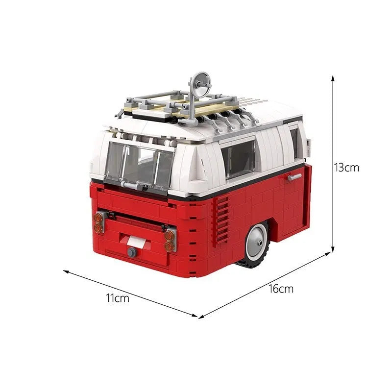 RV Trailer T1 small particle plastic building block toy splicing set