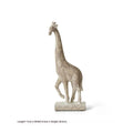 European style wood colour resin giraffe decorative ornament for home shelf display.