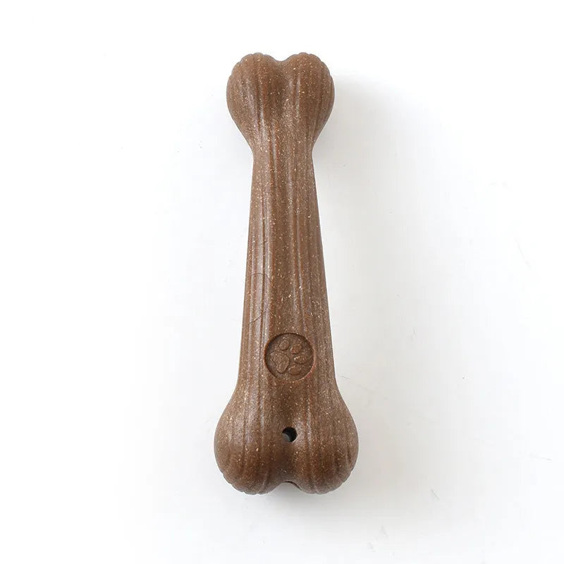 Bite-resistant dog chew toy in deer antler style with molar cleaning bumps, food-grade TPR, for small dogs