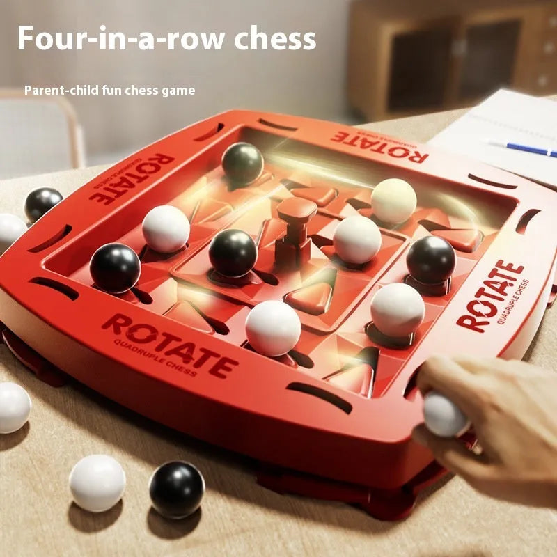 Track Logic Chess family battle chess set with black and white beads in colour box package