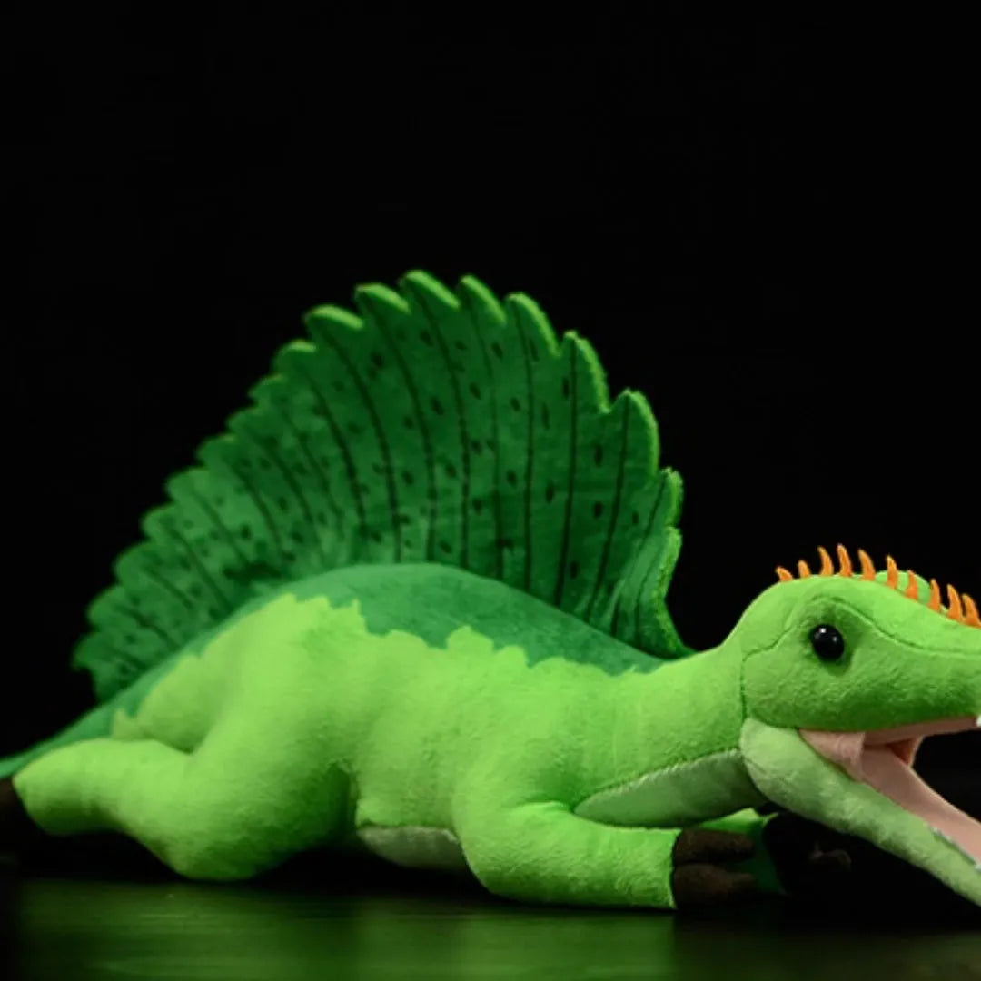 Green Spinosaurus plush toy doll 45cm long soft simulation dinosaur stuffed animal