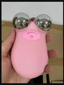 Pink HS-858 micro current facial lifting device for skin firming and rejuvenation treatments